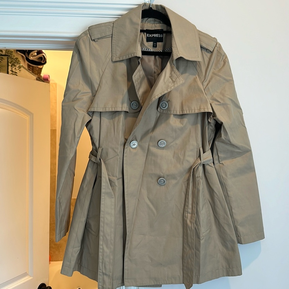 Express Double Breasted Trench Coat